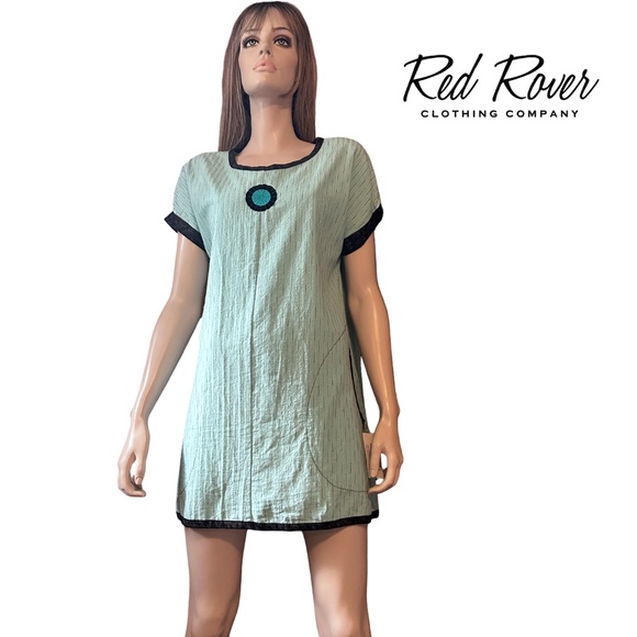 Red River Clothing Cindy Walsh Hand Made Tunic Dress Tank Pockets Oversize USA - Picture 15 of 16